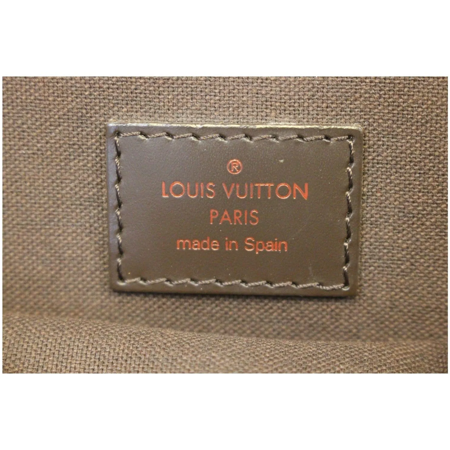 LOUIS VUITTON Cabas Beaubourg Damier Ebene Shoulder Bag Brown