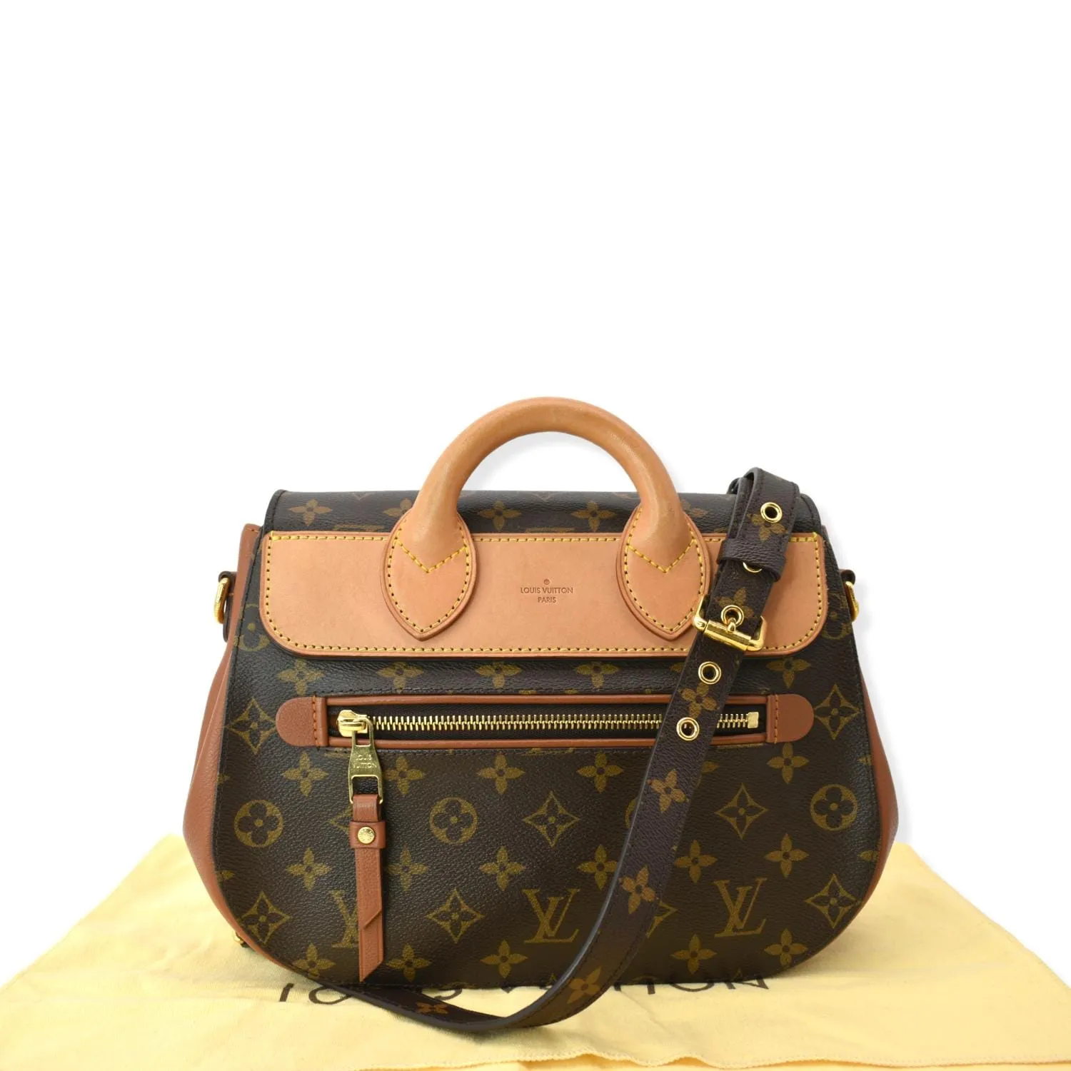 LOUIS VUITTON Eden MM Monogram Canvas Shoulder Bag Brown