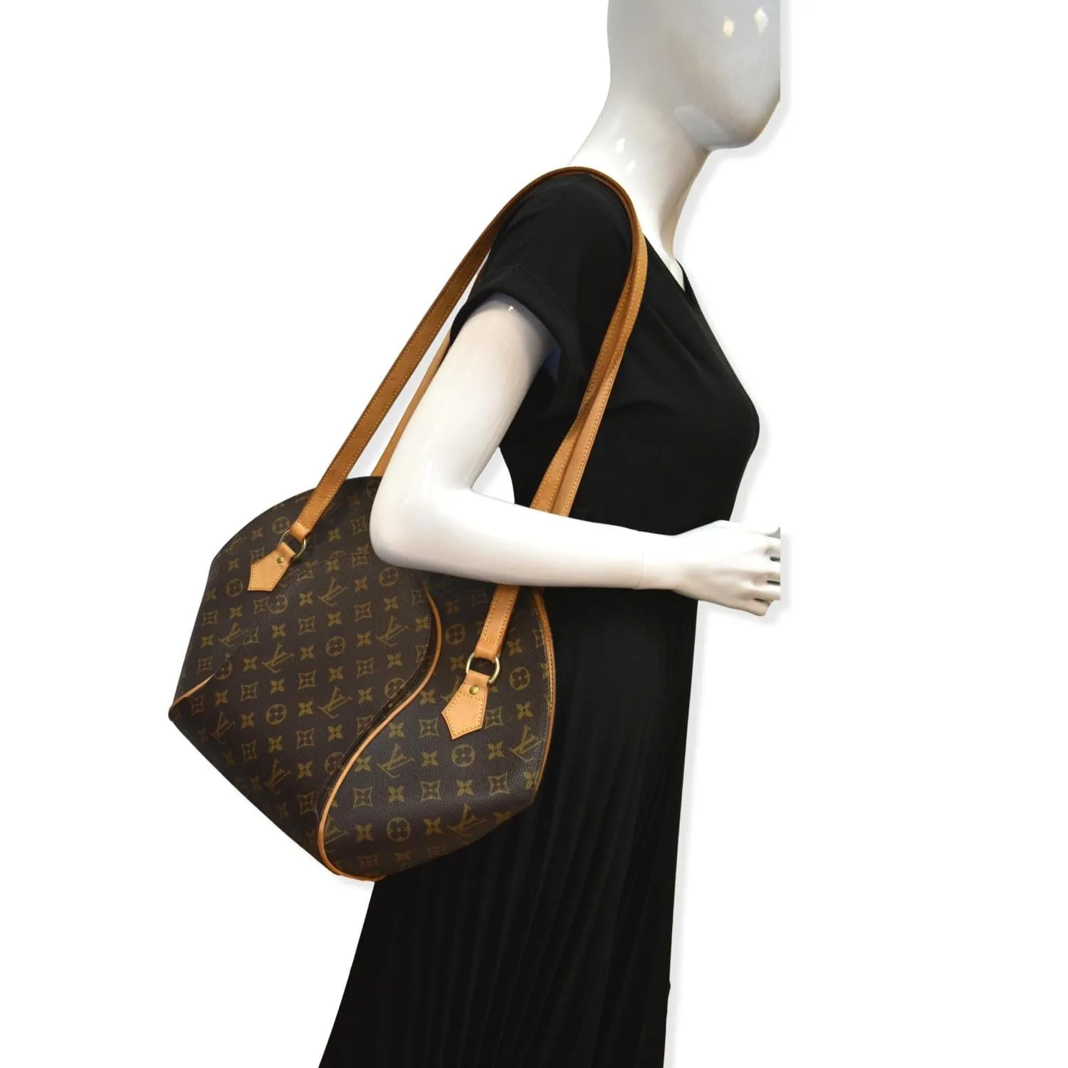 LOUIS VUITTON Ellipse GM Monogram Canvas Shoulder Bag Brown
