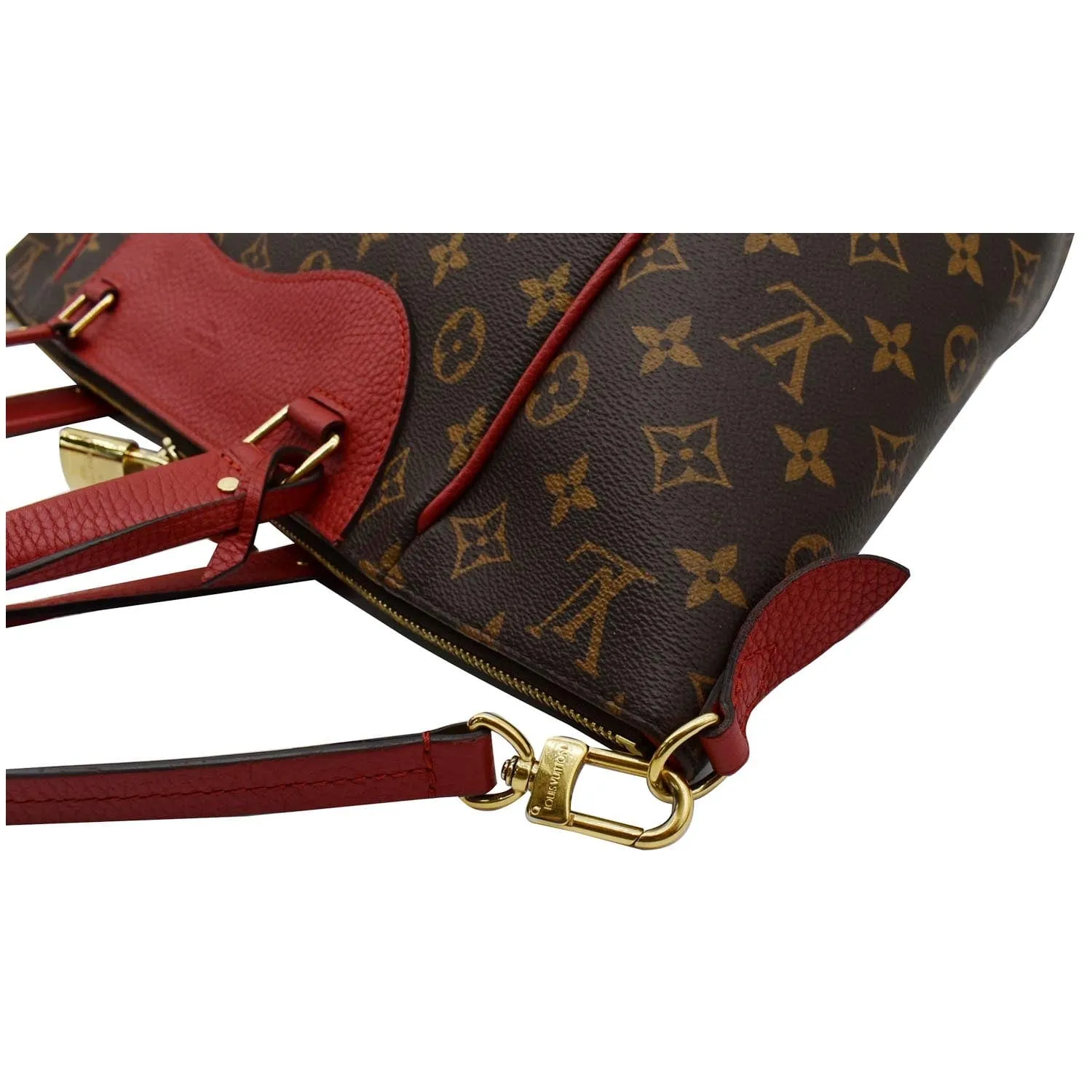 LOUIS VUITTON Estrela NM Monogram Canvas Shoulder Bag Coquelicot