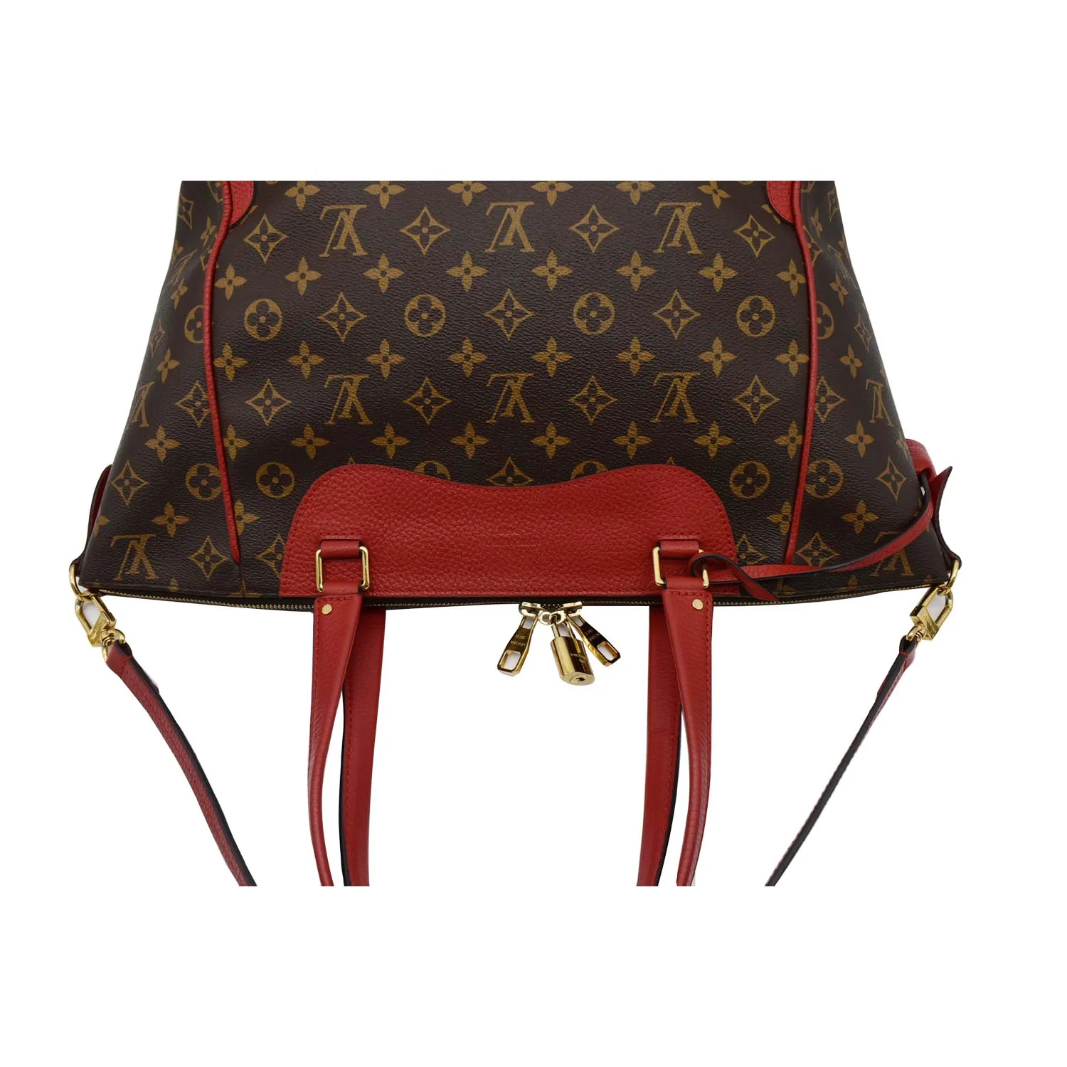 LOUIS VUITTON Estrela NM Monogram Canvas Shoulder Bag Coquelicot