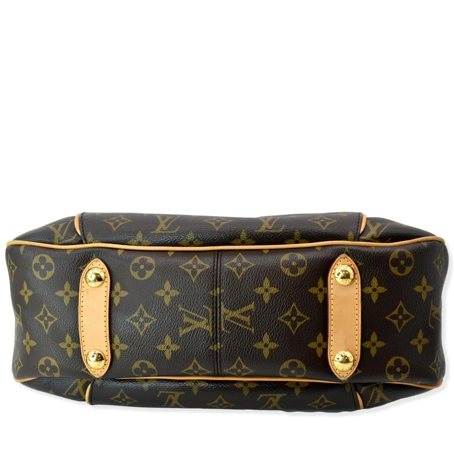 LOUIS VUITTON Galliera PM Monogram Canvas Shoulder Bag Brown