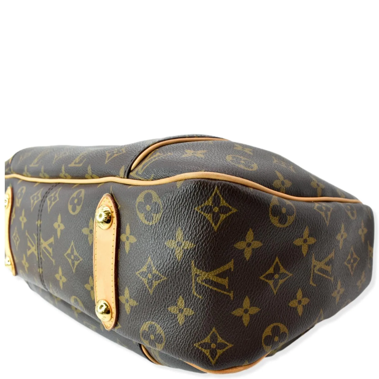 LOUIS VUITTON Galliera PM Monogram Canvas Shoulder Bag Brown