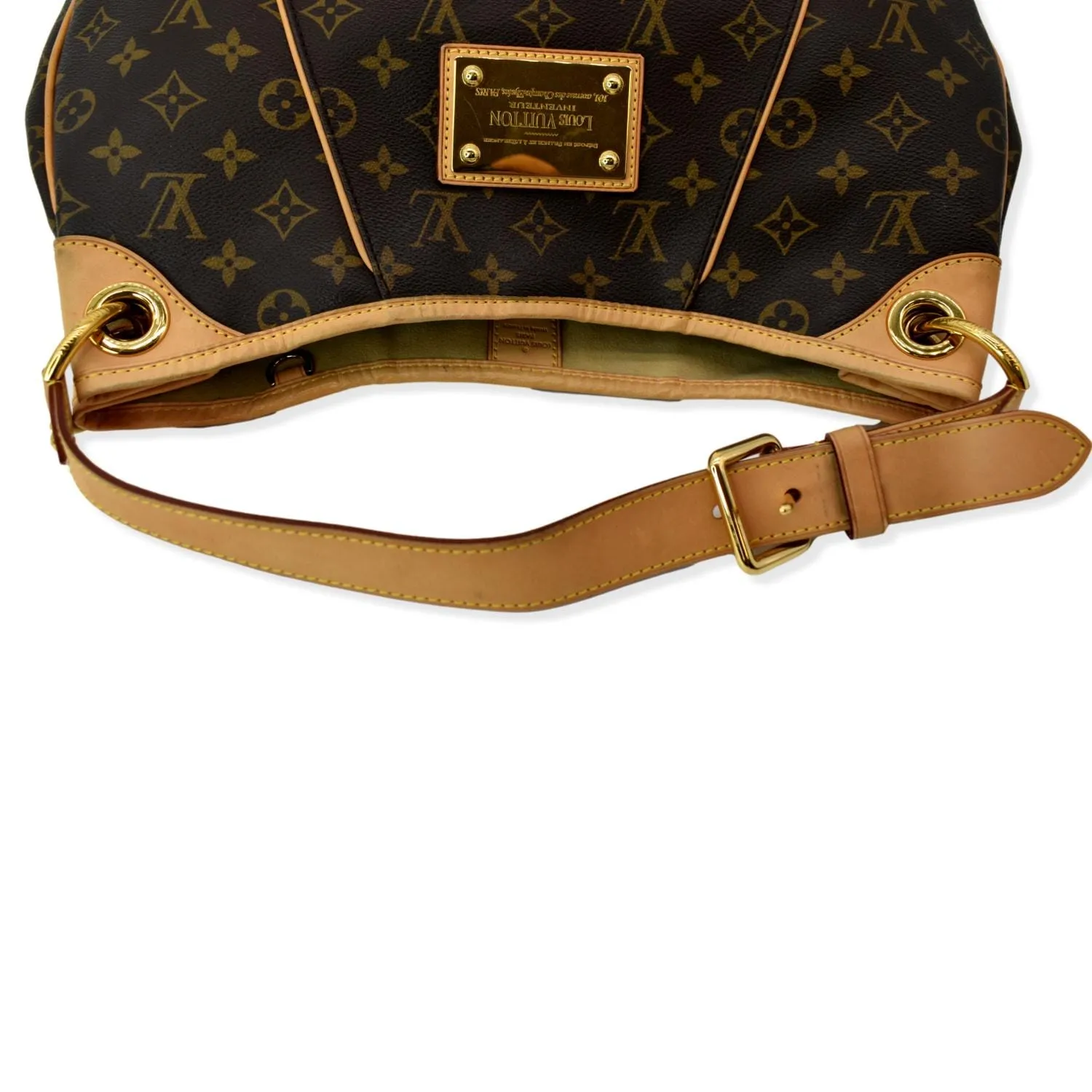 LOUIS VUITTON Galliera PM Monogram Canvas Shoulder Bag Brown