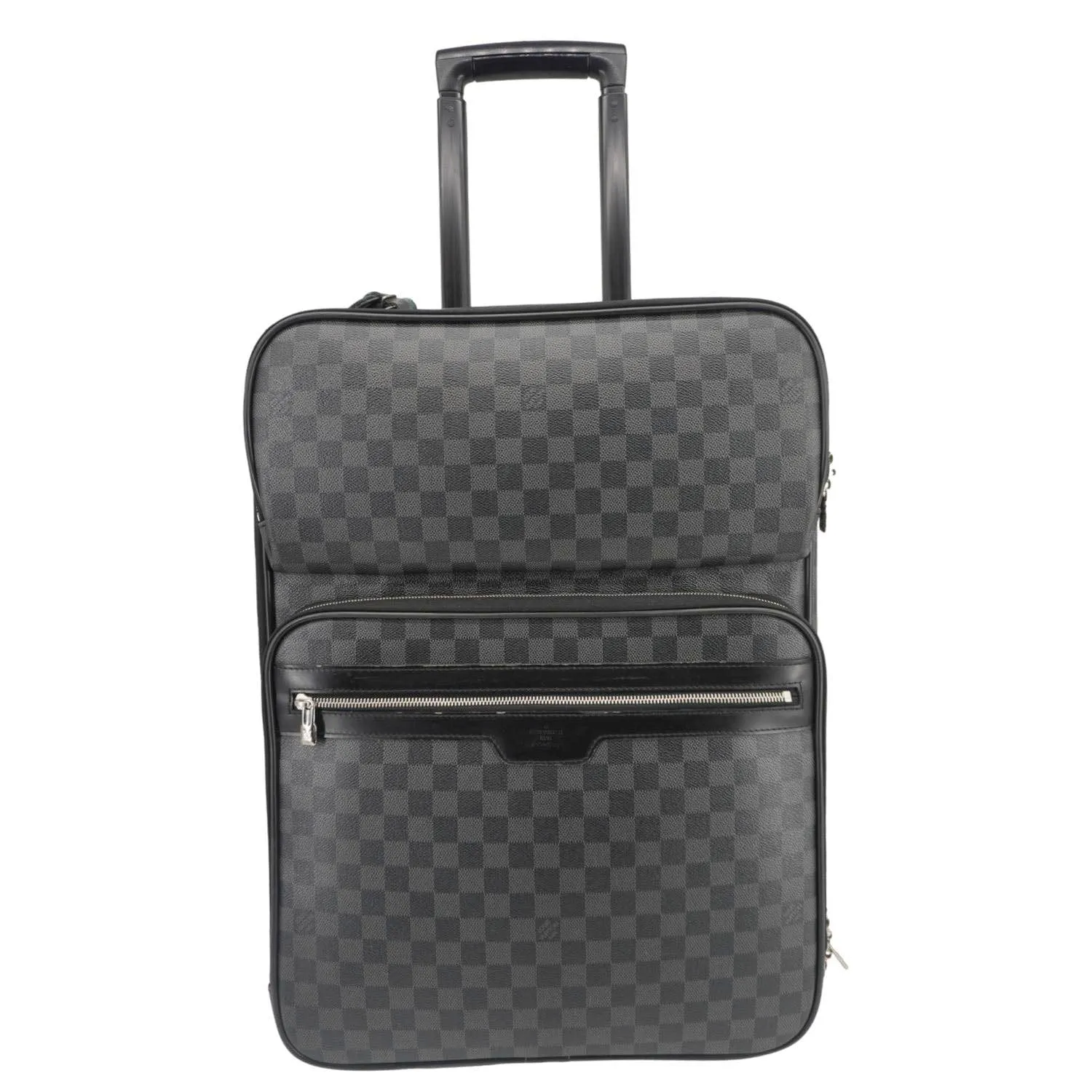 LOUIS VUITTON Pegase 55 Damier Graphite Business Suitcase Travel Bag Black