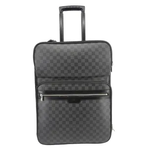 LOUIS VUITTON Pegase 55 Damier Graphite Business Suitcase Travel Bag Black