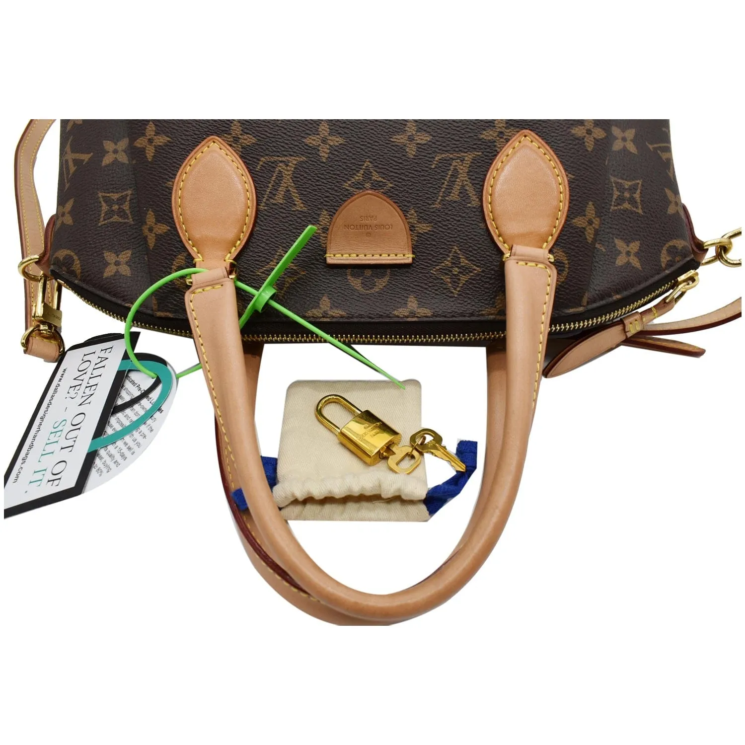 LOUIS VUITTON Rivoli MM Monogram Canvas 2WAY Shoulder Bag Brown