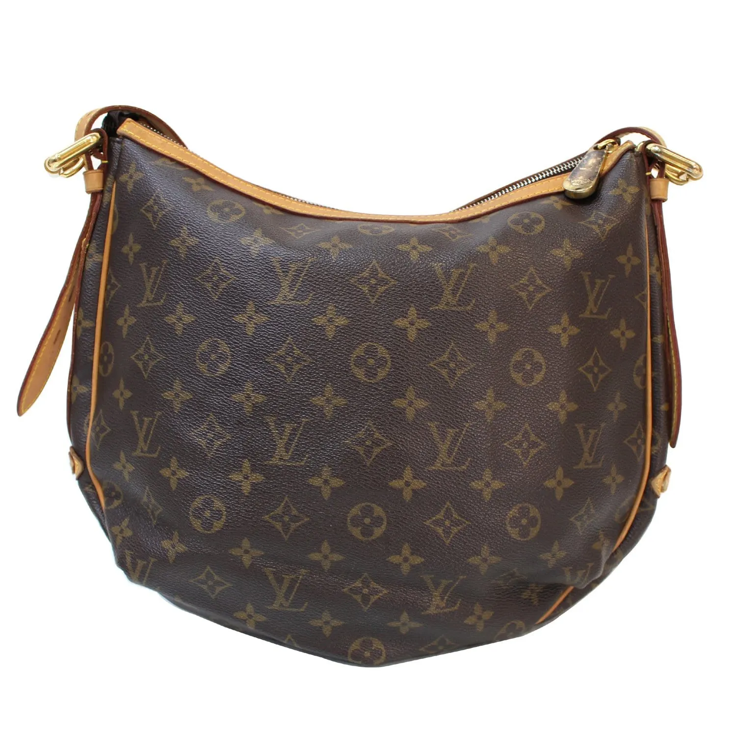 LOUIS VUITTON Tulum GM Monogram Canvas Shoulder Bag Brown