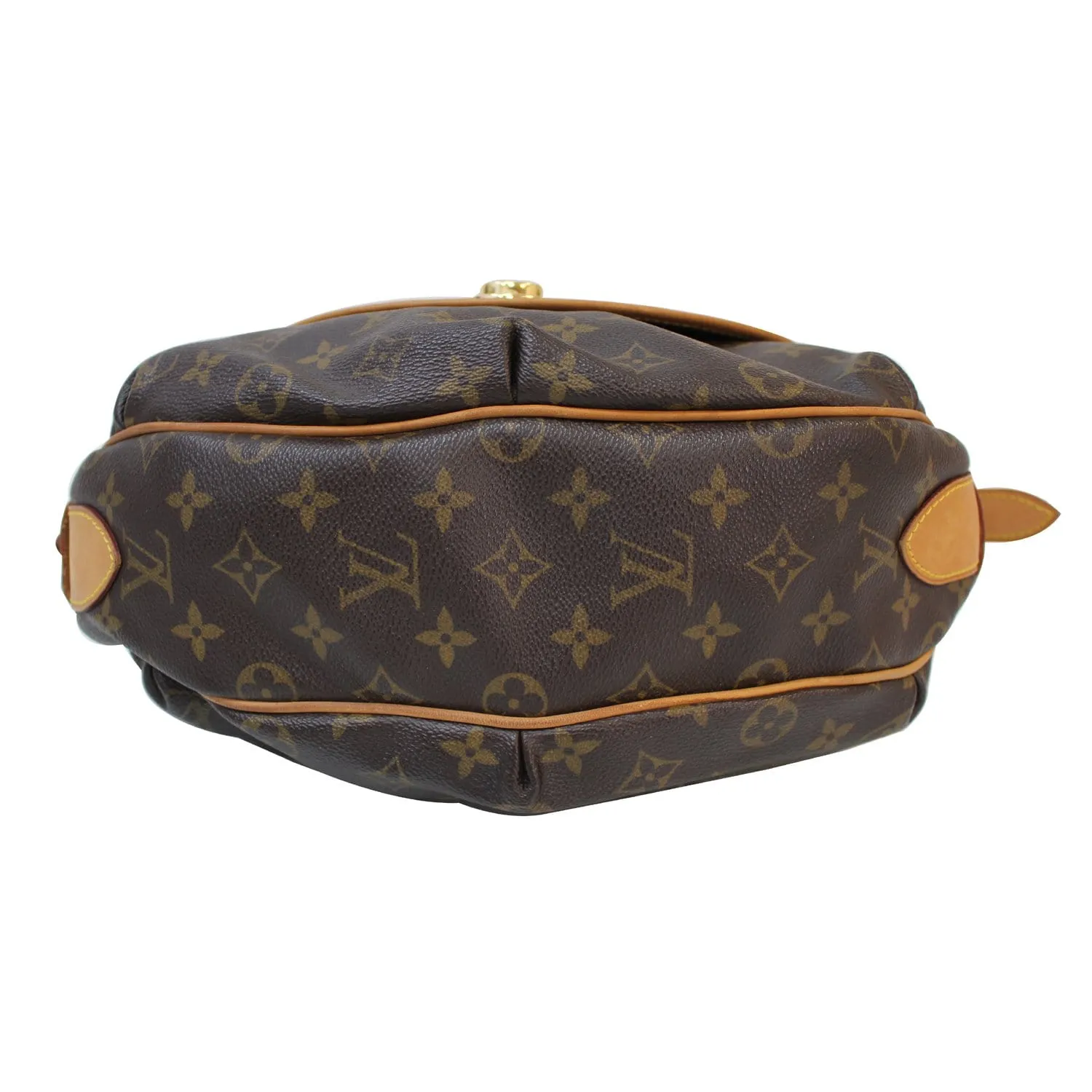 LOUIS VUITTON Tulum GM Monogram Canvas Shoulder Bag Brown