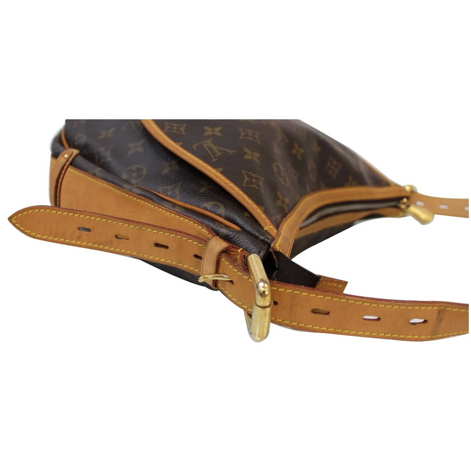 LOUIS VUITTON Tulum GM Monogram Canvas Shoulder Bag Brown