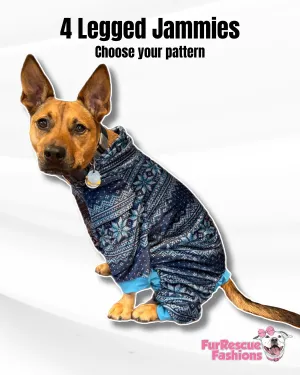 Love At First Frost 4 Legged PAWjamas with Turtle Neck (Available in any pattern)