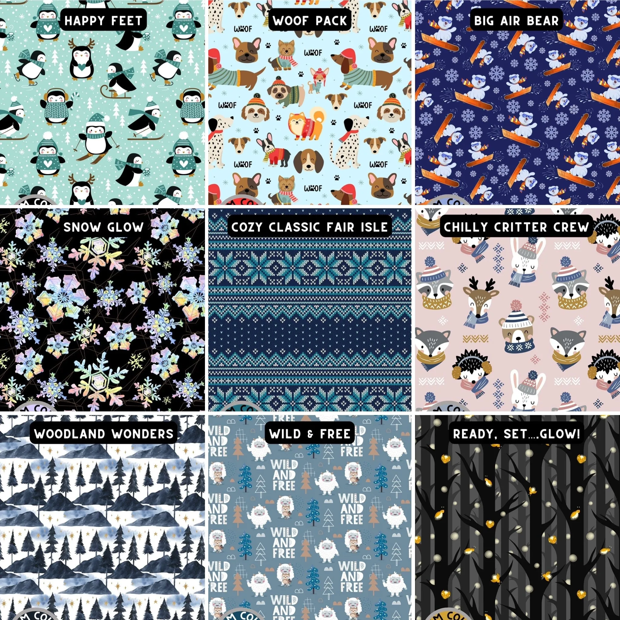 Love At First Frost Human Pajamas Sets (Pants & Matching top)
