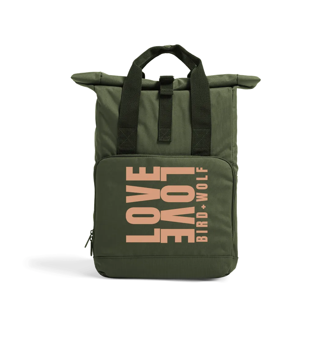 LoveLove Recycled Roll Top Rucksack