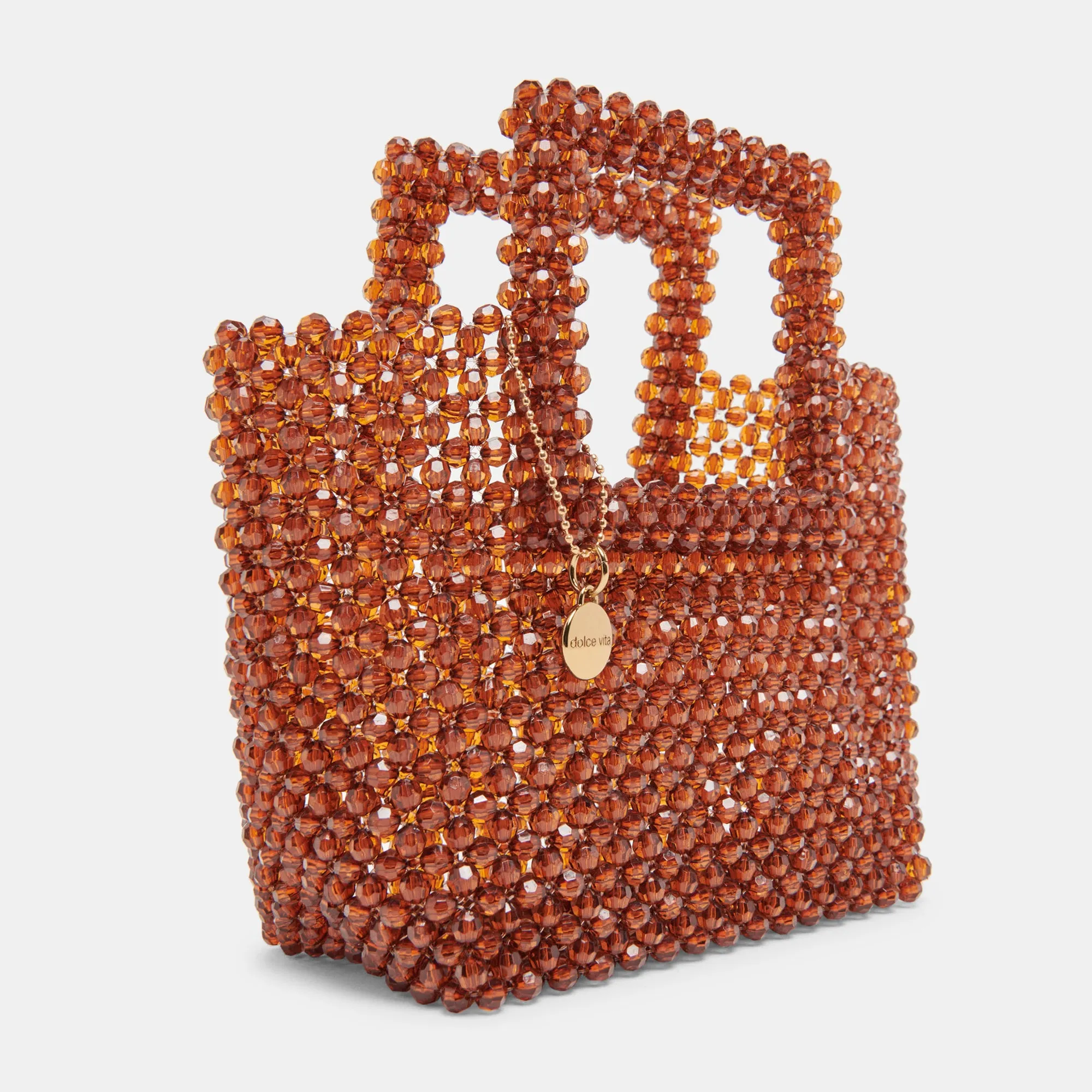 MAREL HANDBAG AMBER BEADED