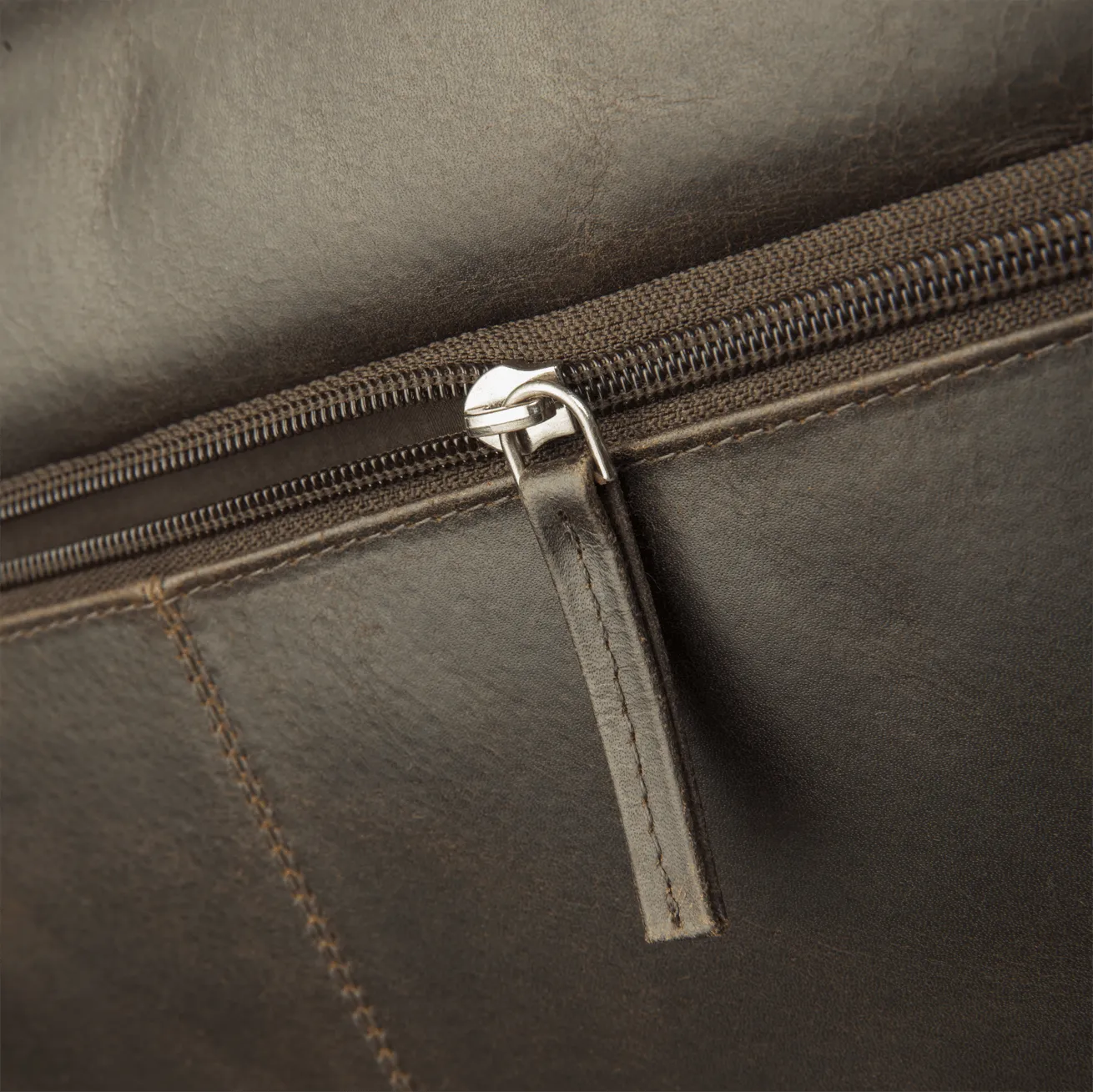Marselisborg 14" Leather Laptop Messenger - Hunter Brown