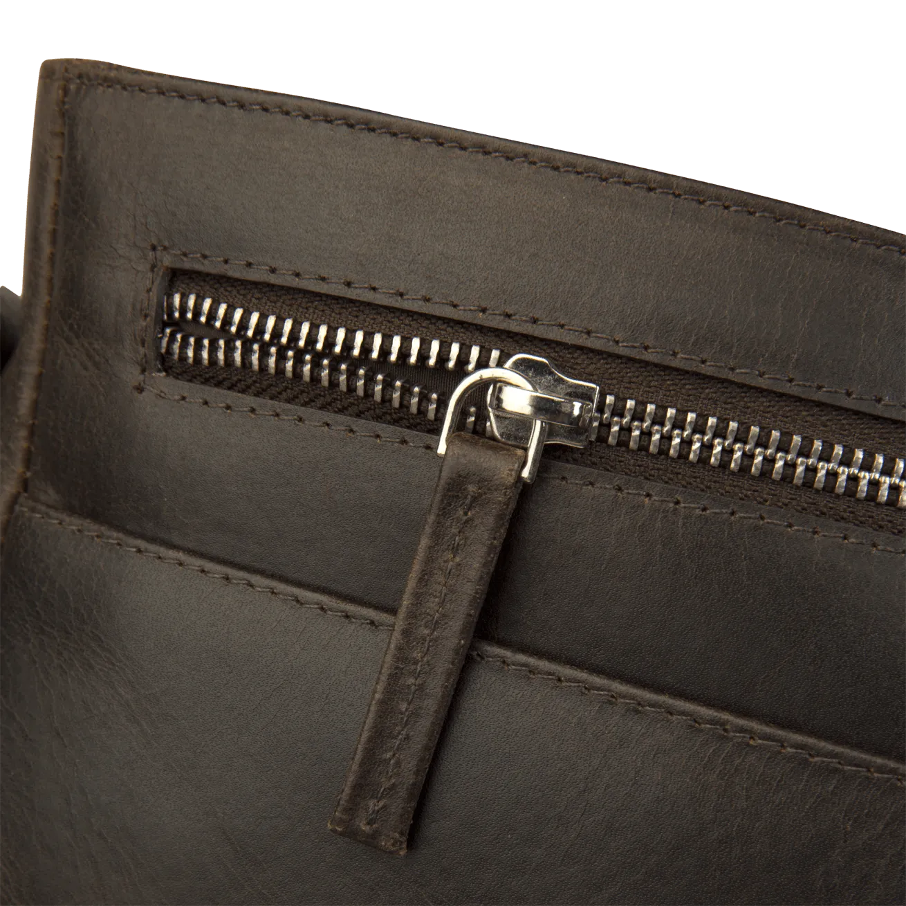 Marselisborg 14" Leather Laptop Messenger - Hunter Brown