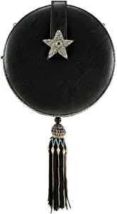 Mary Frances Day Night Sun Moon Galaxy Black Gold Special Beaded Bag Handbag NEW