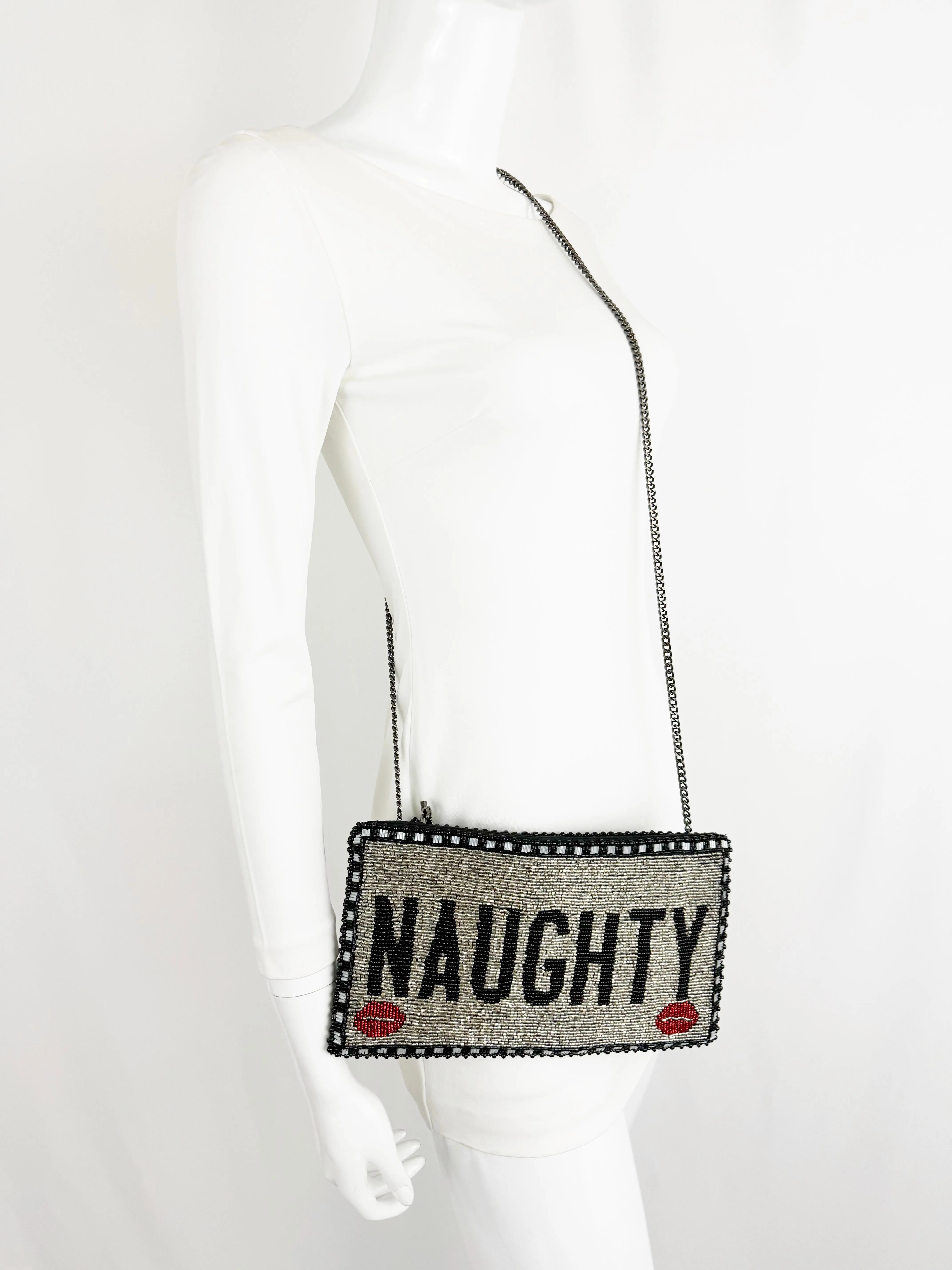 Mary Frances Naughty & Nice Beaded Bag