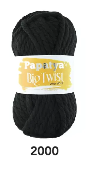 Mega Chunky  With Wool - Big Twist - Shade 2000