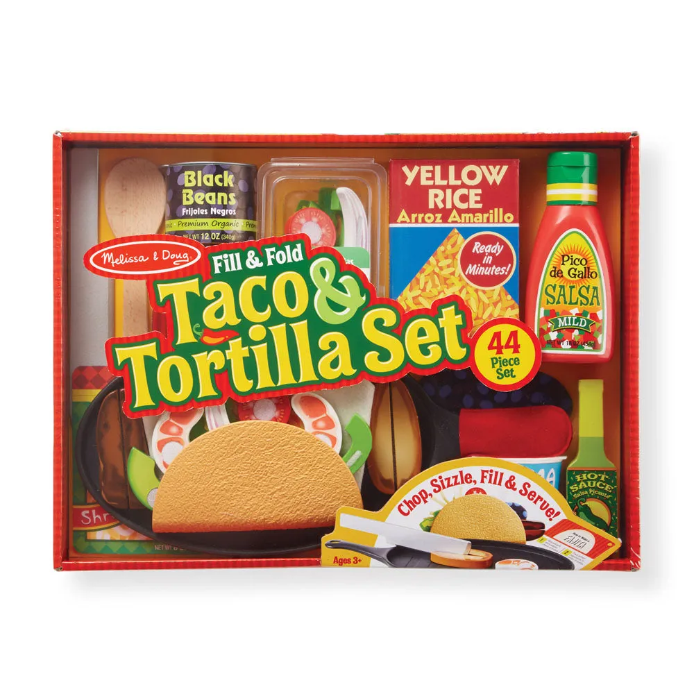 Melissa and Doug - Fill & Fold Taco & Tortilla Set