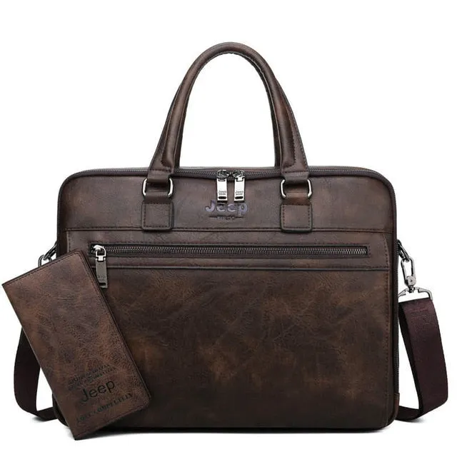 Men Briefcase for 14" Laptop