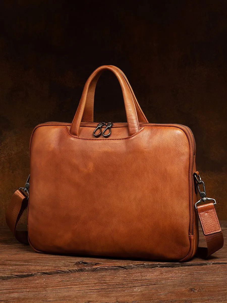 Men's bag business retro men's handbag