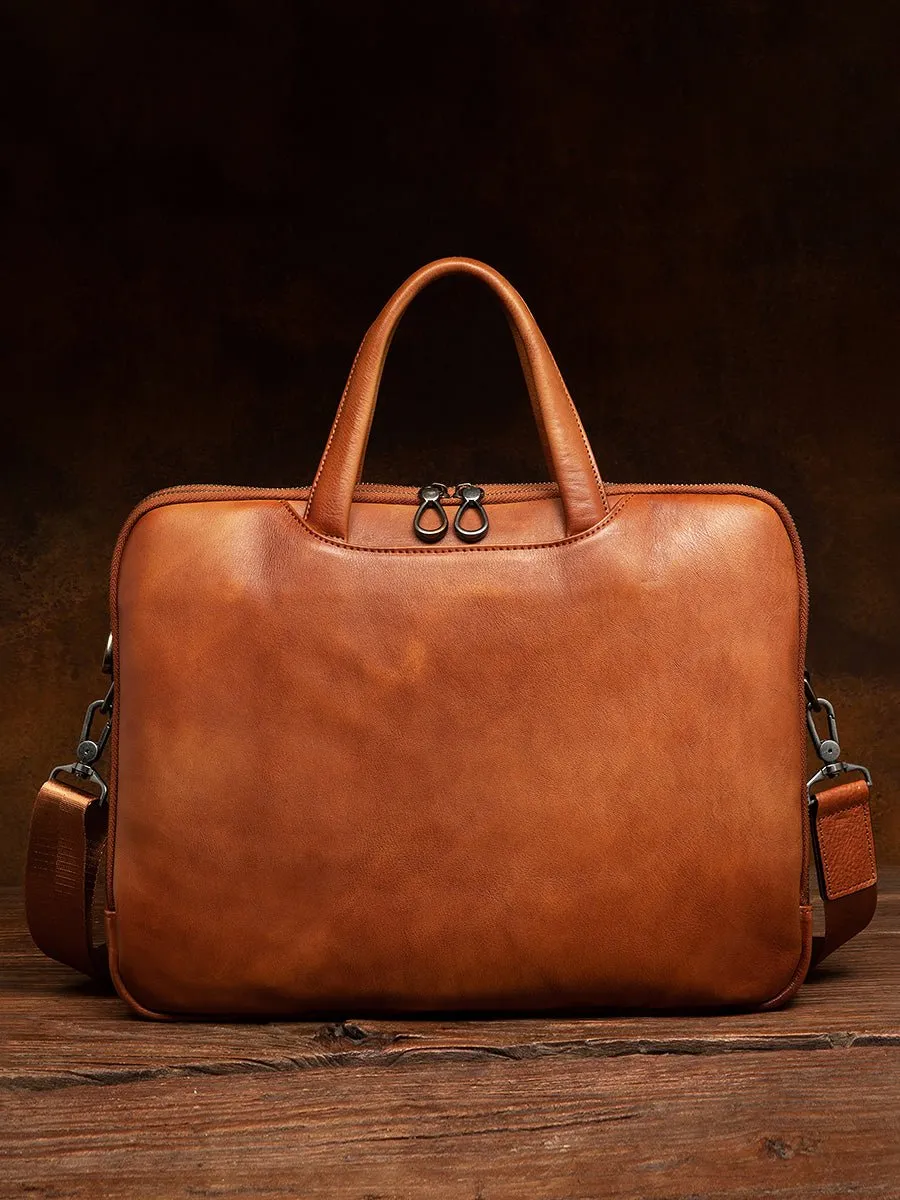 Men's bag business retro men's handbag