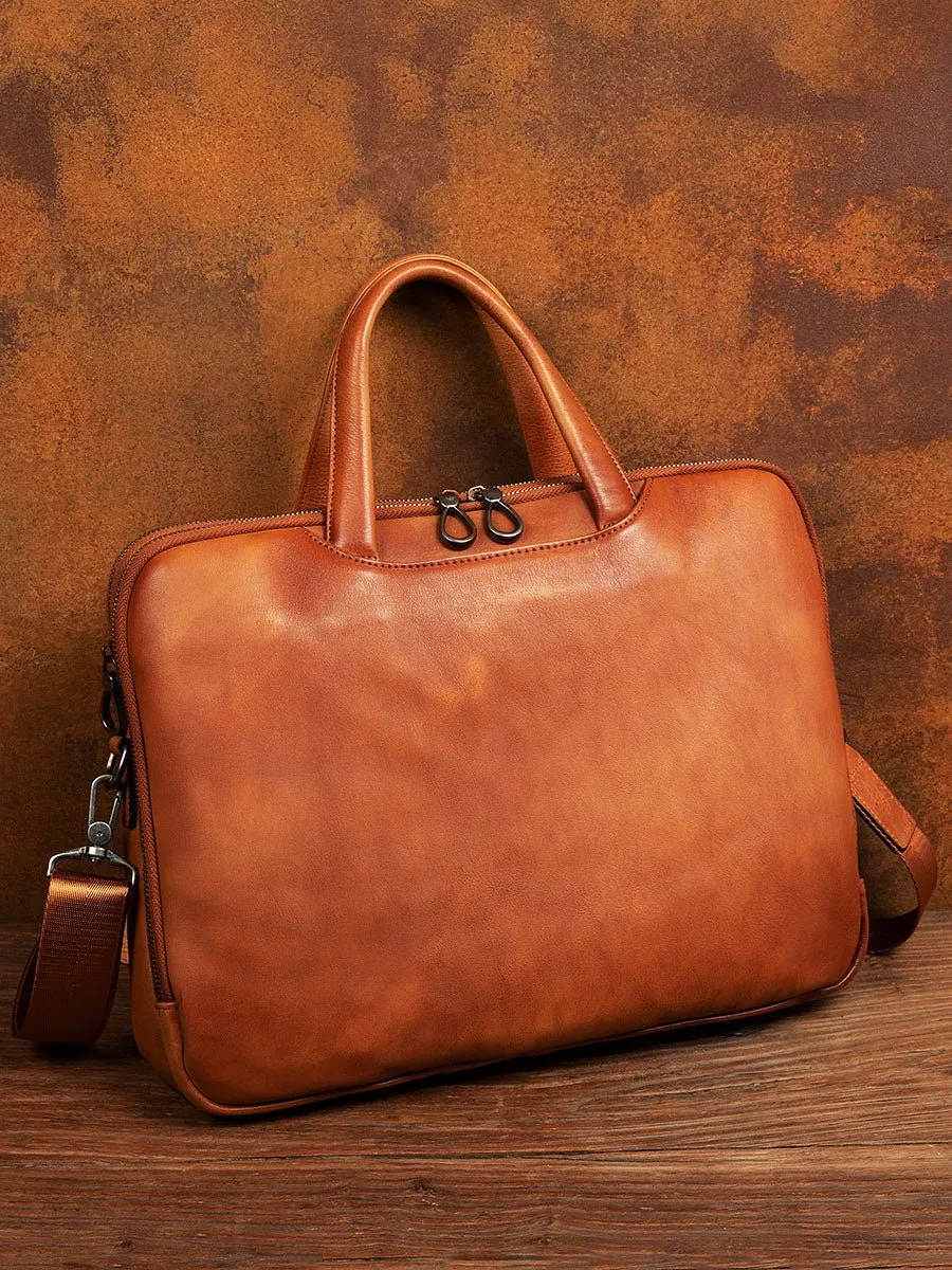 Men's bag business retro men's handbag