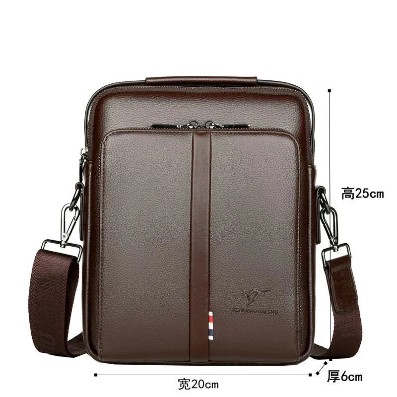 Men's Shoulder Bag PU Leather Messenger Bag Luxury Bag Fashion Pouch Tool Crossbody Bags Party Handbag