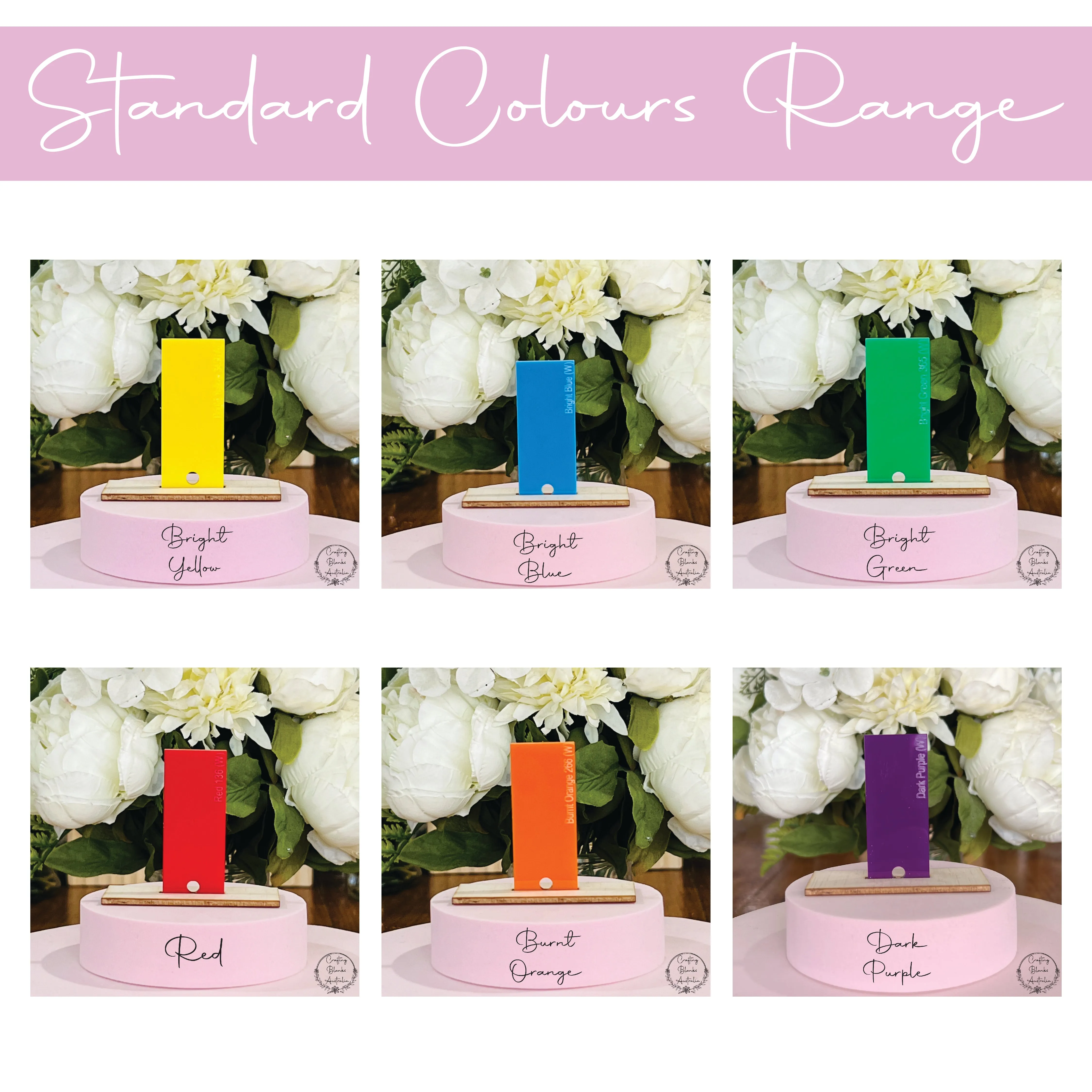 Mermaid Tail • Double Layer • Blank Bag Tag • 65mm