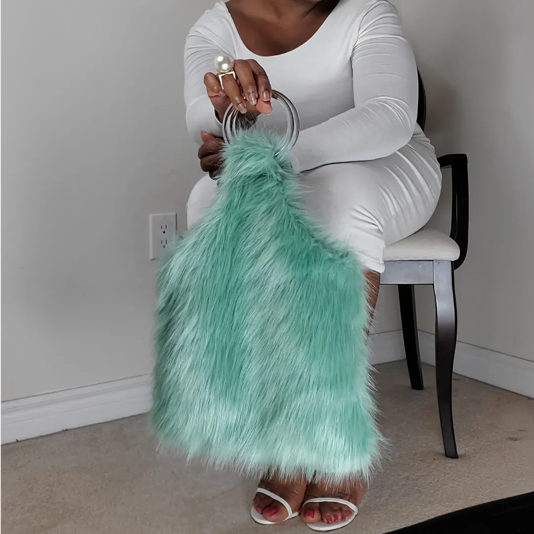Mint Fur Tote