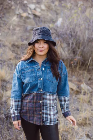 Molly Washed Denim Bucket Hat