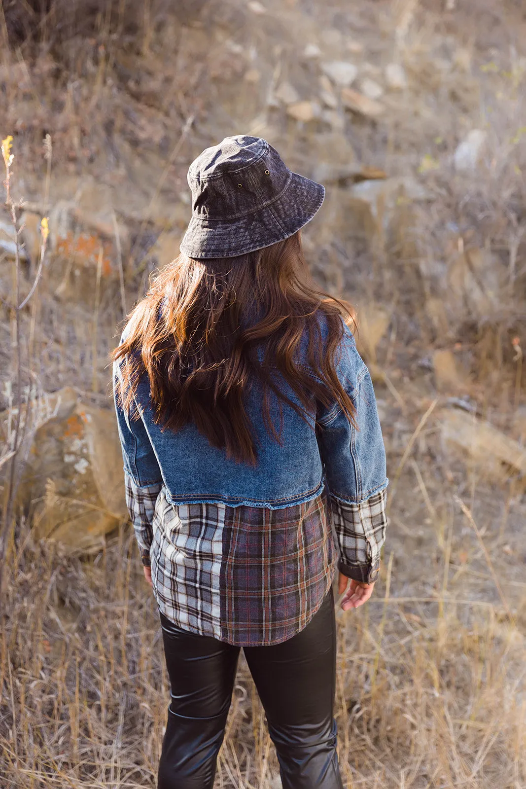 Molly Washed Denim Bucket Hat