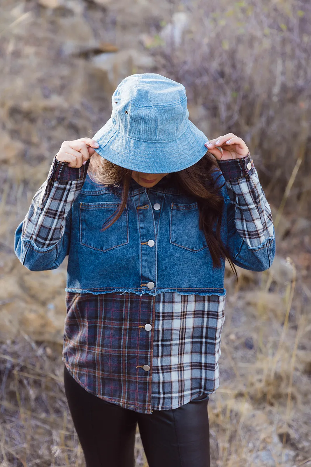 Molly Washed Denim Bucket Hat