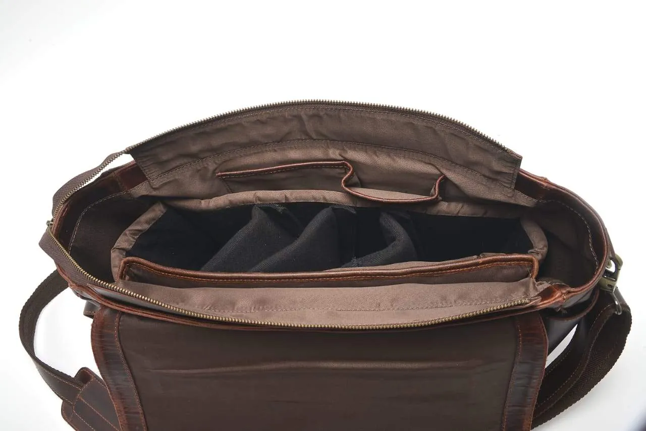 Monaco Buffalo Leather Messenger
