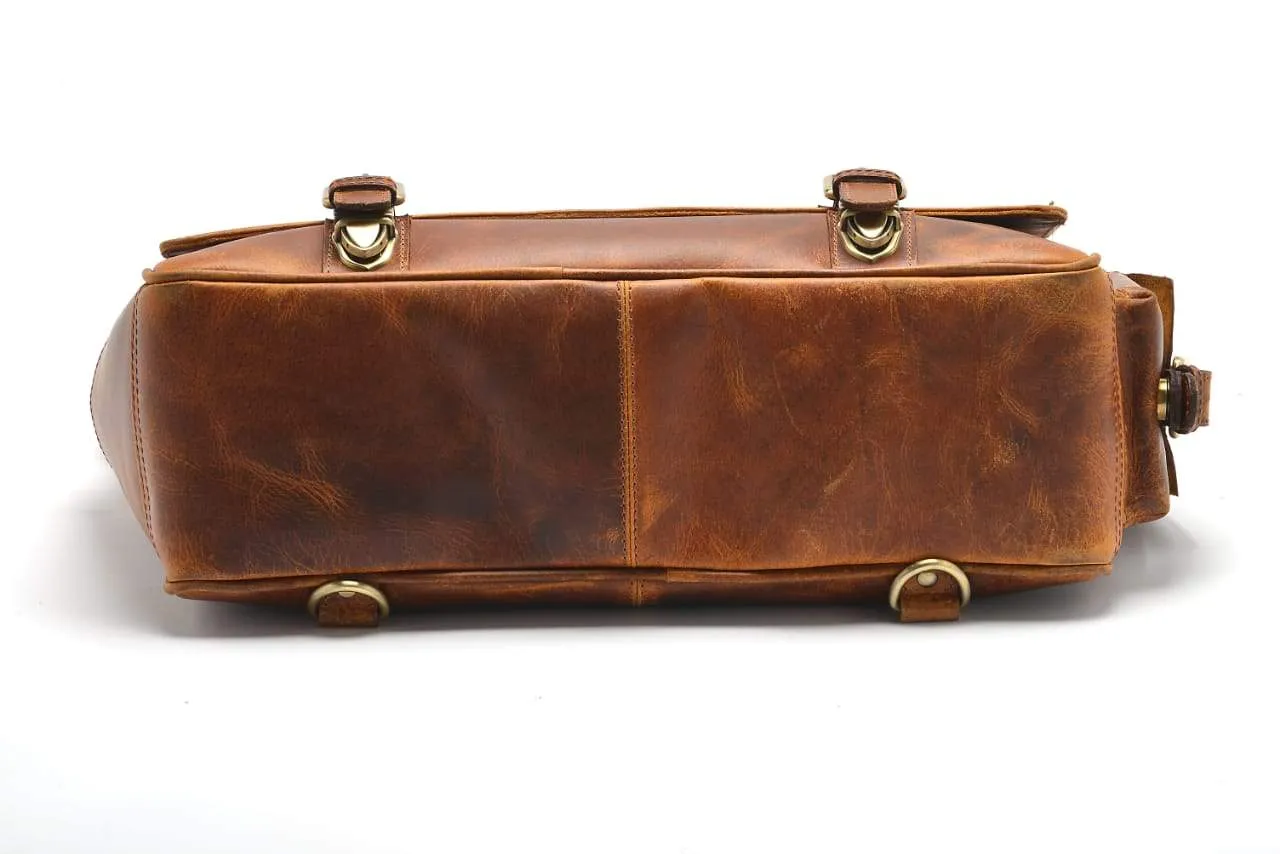 Monaco Buffalo Leather Messenger