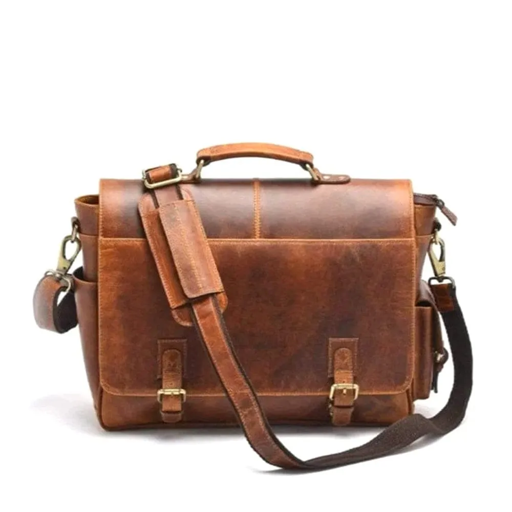 Monaco Buffalo Leather Messenger