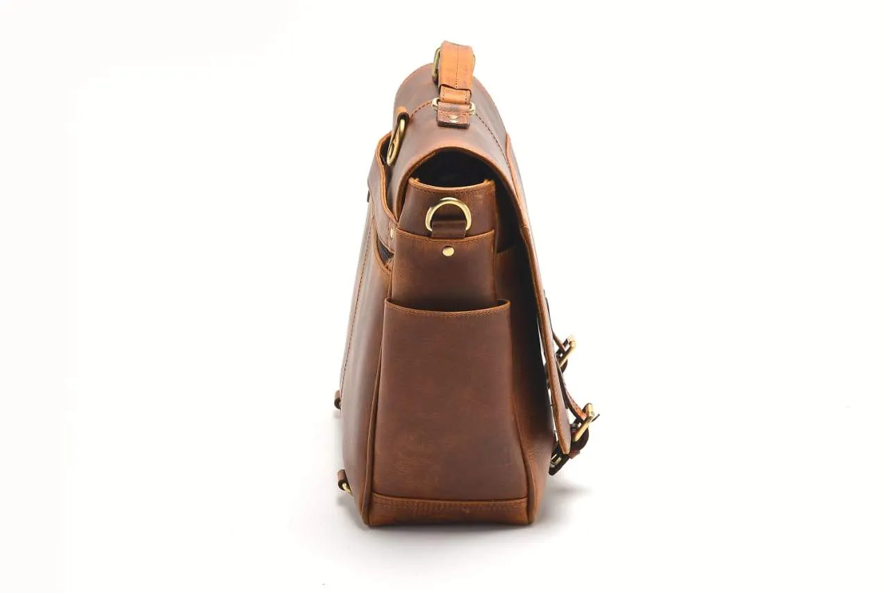 Monaco Buffalo Leather Messenger
