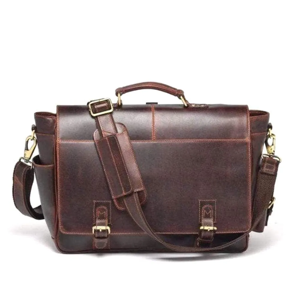 Monaco Buffalo Leather Messenger