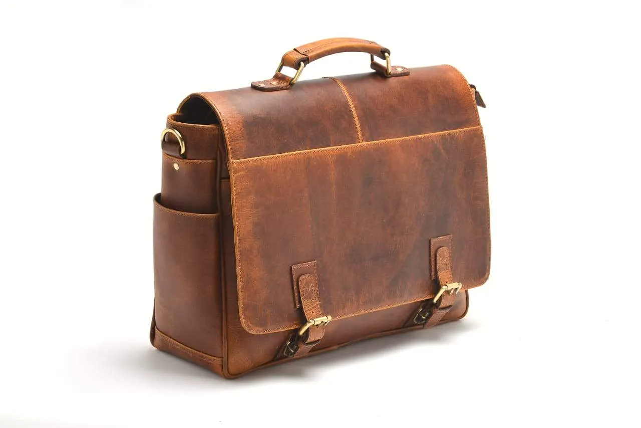 Monaco Buffalo Leather Messenger