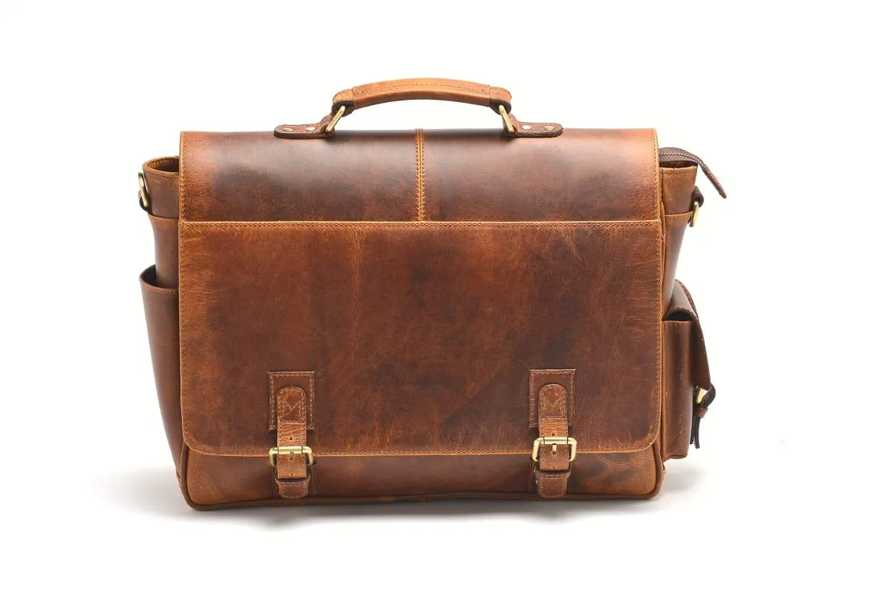Monaco Buffalo Leather Messenger
