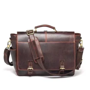 Monaco Buffalo Leather Messenger