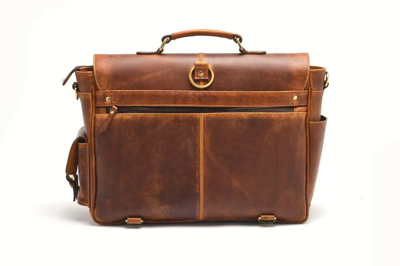 Monaco Buffalo Leather Messenger