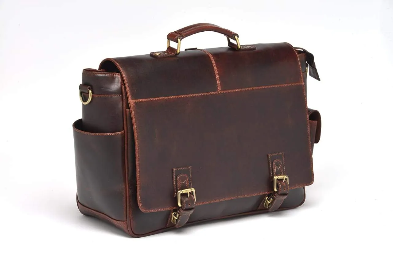 Monaco Buffalo Leather Messenger