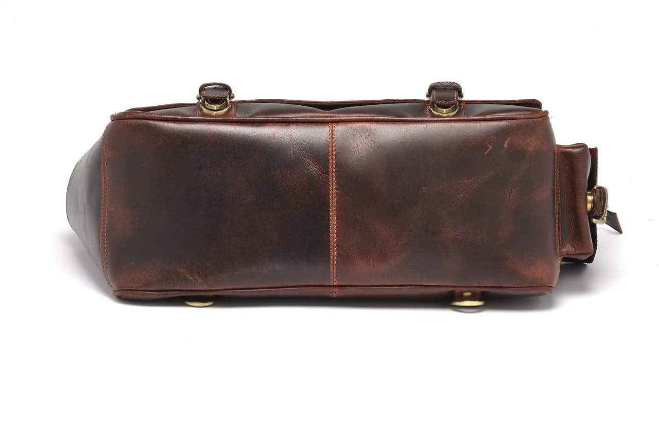 Monaco Buffalo Leather Messenger
