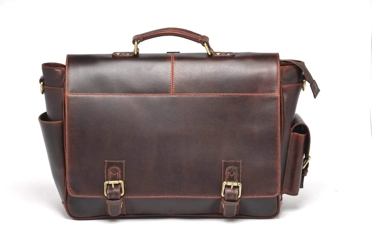 Monaco Buffalo Leather Messenger