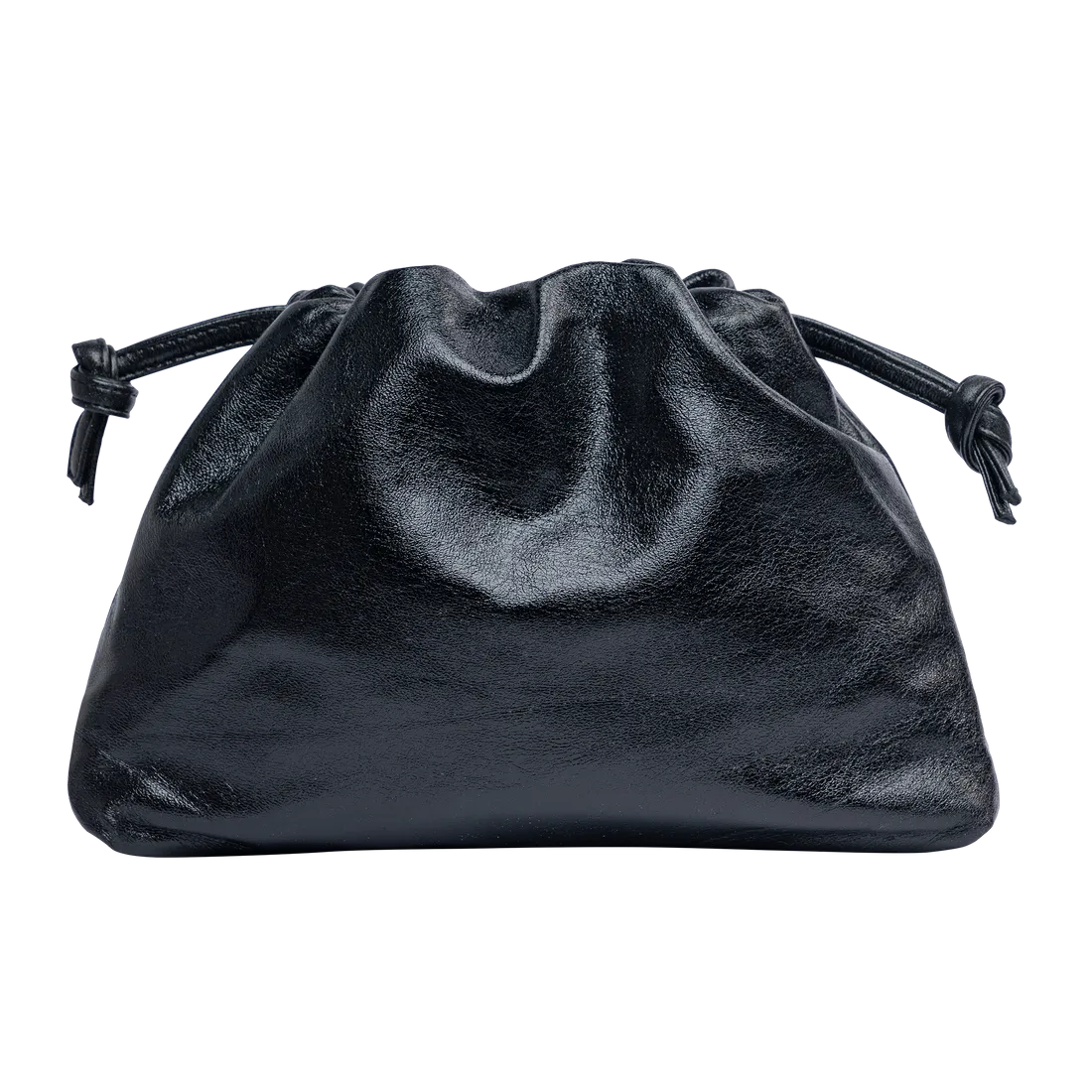 Monica Clutch in Metallic Black