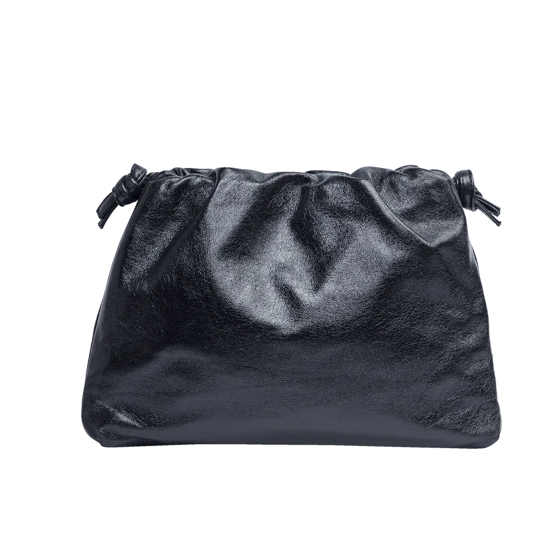 Monica Clutch in Metallic Black