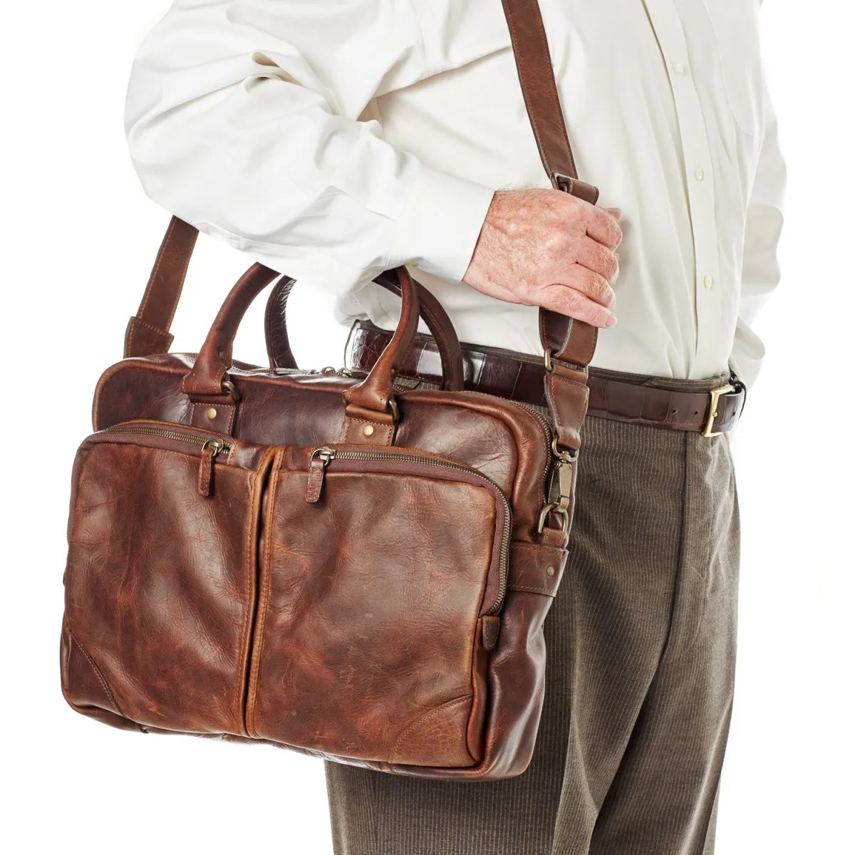 Moore and Giles Haythe Commuter Leather Baldwin Oak