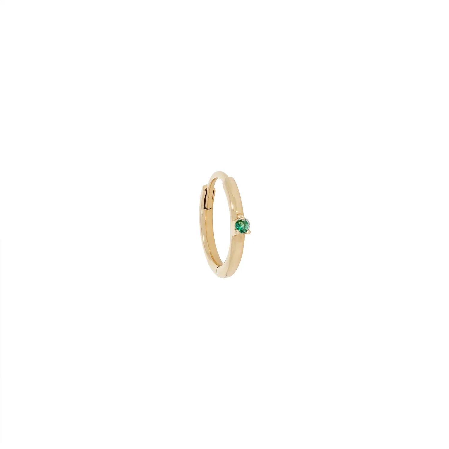 métier / three claw gemstone clicker hoop earring - single